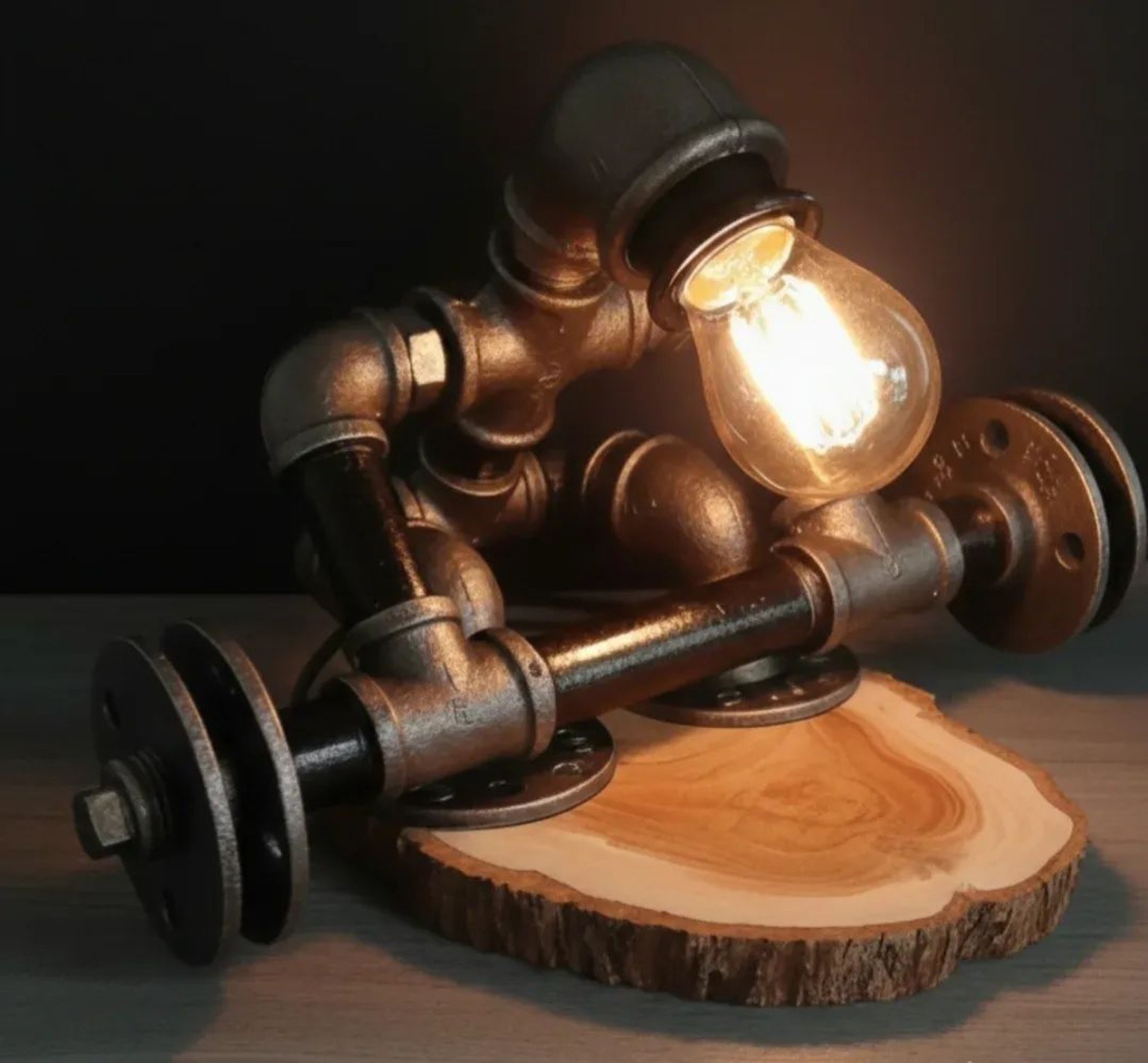 Weight lifting Pipe Lamp Weight lifting Pipe Lamp