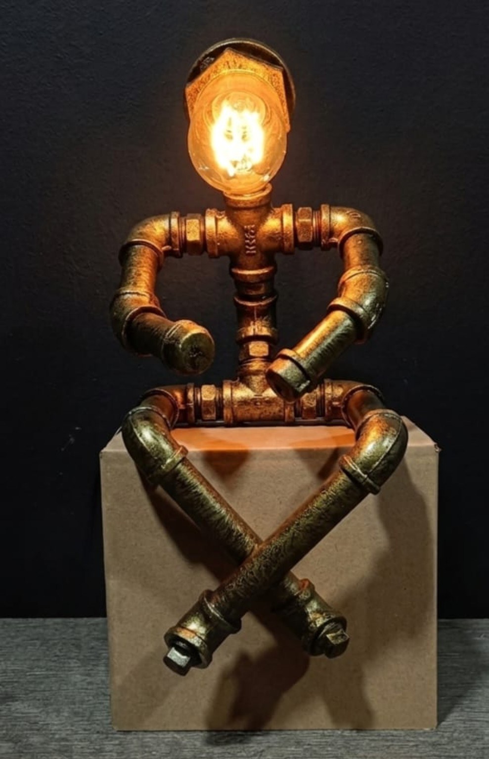 Cross-Legged Pipe Figure