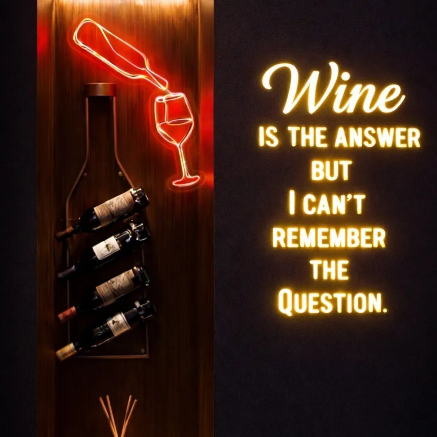 Wall Wine Bottle Display